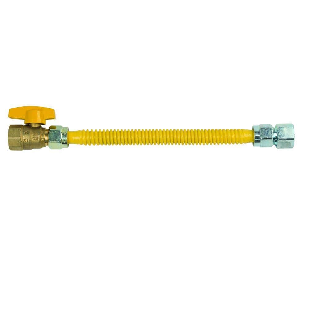 ProCoat 3/4 in. FIP x 3/4 in. FIP Ball Valve x 12 in. Stainless Steel Gas Connector 5/8 in. O.D. (180,000 BTU) price history on PriceWatchPro