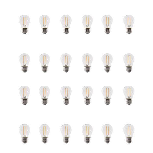 Feit Electric 75-Watt Equivalent A15 Medium-Base Dimmable Filament Clear Glass LED Ceiling Fan Light Bulb in Daylight (24-Pack)
