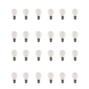 75-Watt Equivalent A15 Medium-Base Dimmable Filament Clear Glass LED Ceiling Fan Light Bulb in Daylight (24-Pack)