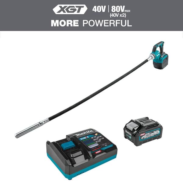 40V max XGT Brushless Cordless 5-1/2 ft. Concrete Vibrator Kit (4.0Ah)
