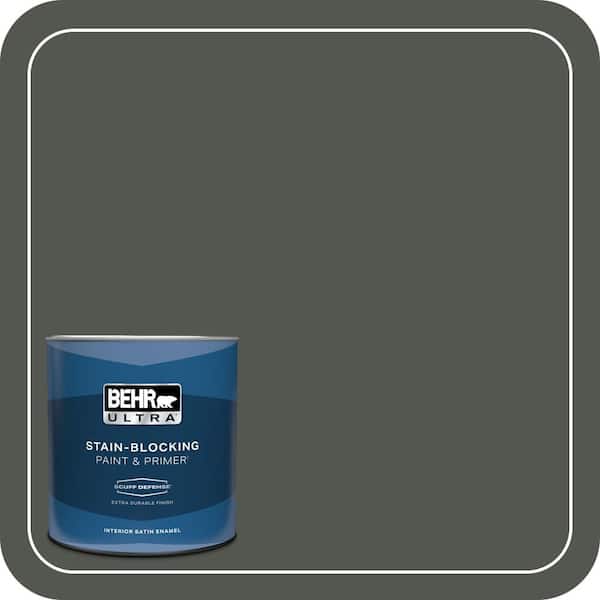 BEHR ULTRA 1 qt. #ECC-47-3 Twilight Forest Extra Durable Satin Enamel Interior Paint & Primer