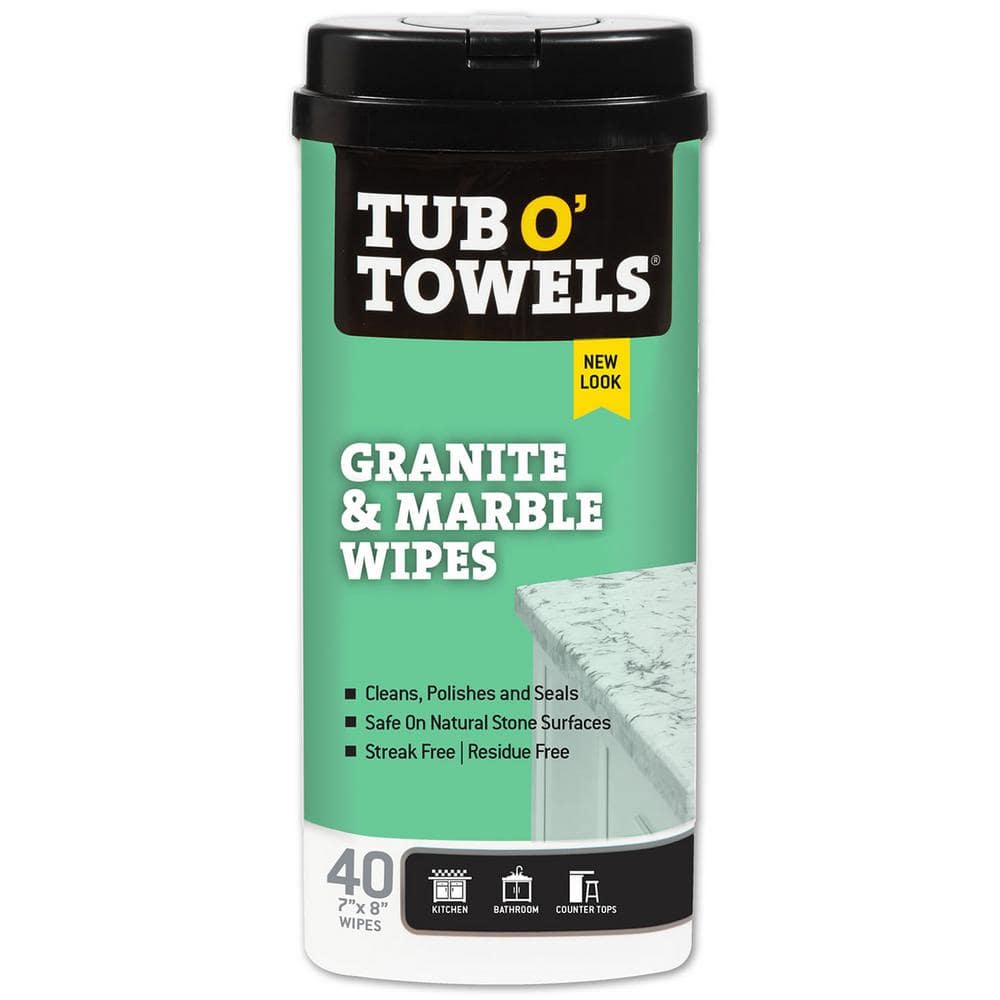 Tub O' Towels Granite and Marble Cleaning Wipes (40-Count)