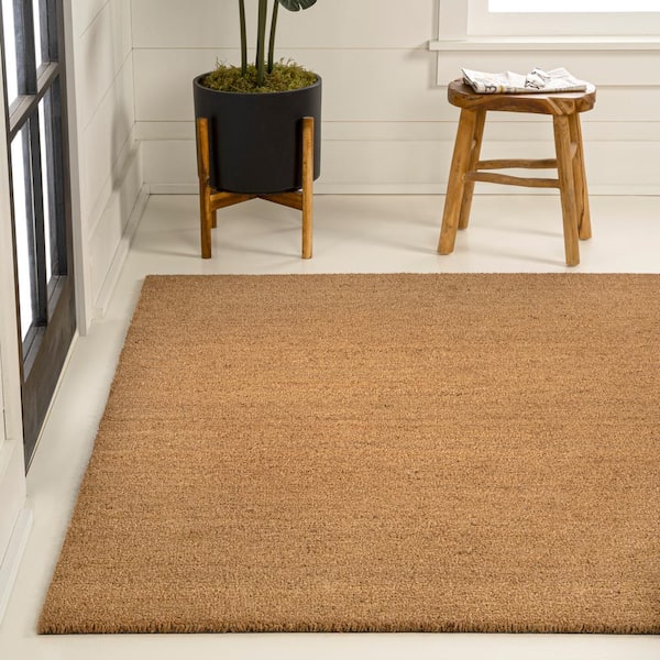 Peater Classic Casual Commercial Indoor Natural Coir Light Brown 6 ft. x 9 ft. Doormat