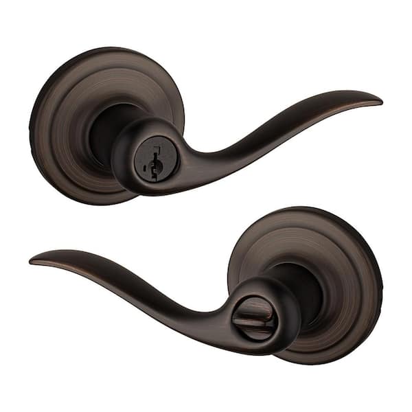 Kwikset Tustin Venetian Bronze Exterior Entry Door Handle