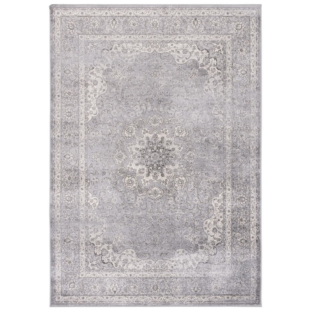 Atlas 5 ft. x 8 ft. Charcoal/Gray Medallion Distressed Area Rug price history on PriceWatchPro