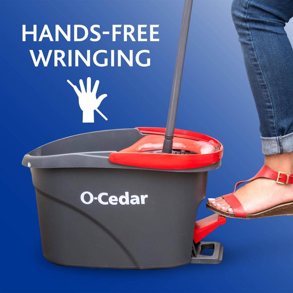 O-Cedar EasyWring Microfiber Spin Mop and Bucket System