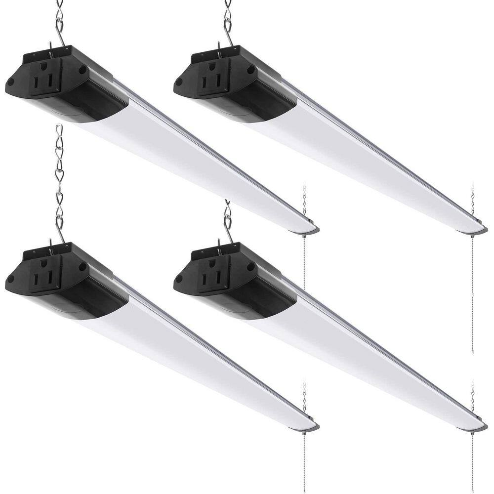 LED Shop Light 4 ft. 84-Watt 10000LM 5000K Daylight Linkable Fixture for Garage Basement Hanging or Flush Mount (4-Pack) price history on PriceWatchPro