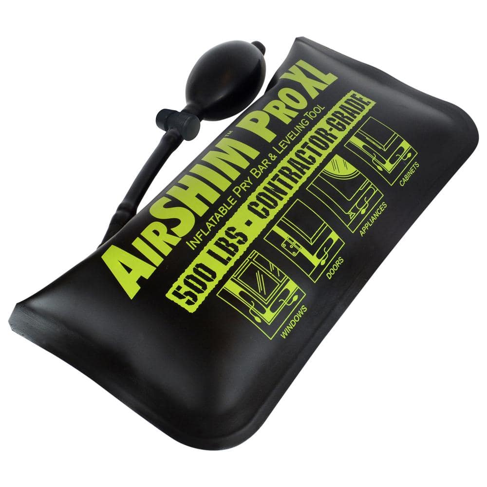 Air Pump Wedge Inflatable Alignment Shim Bag Hand Leveling Pry Bar Tool 