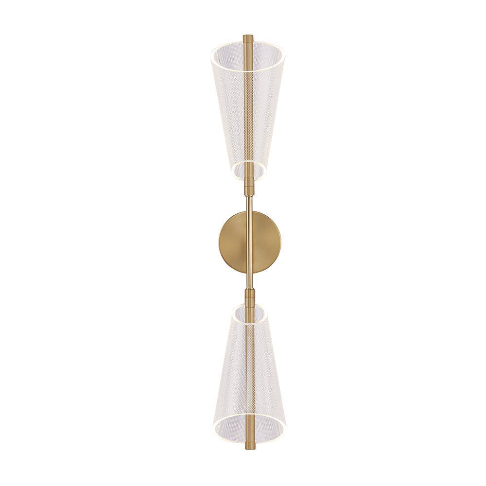 Mulberry 28.63" Gold Dimmable LED Wall Sconce