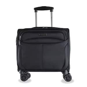 Madison 17 in. Black Carry On Spinner Laptop Briefcase