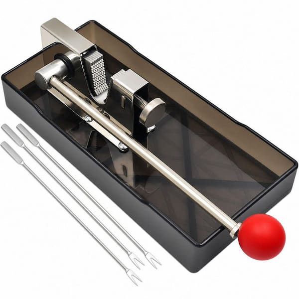Nut Crackers for All Nuts with 3 Picks Included, Stainless Steel Nutcracker for Black Walnuts Pecan Macadamia