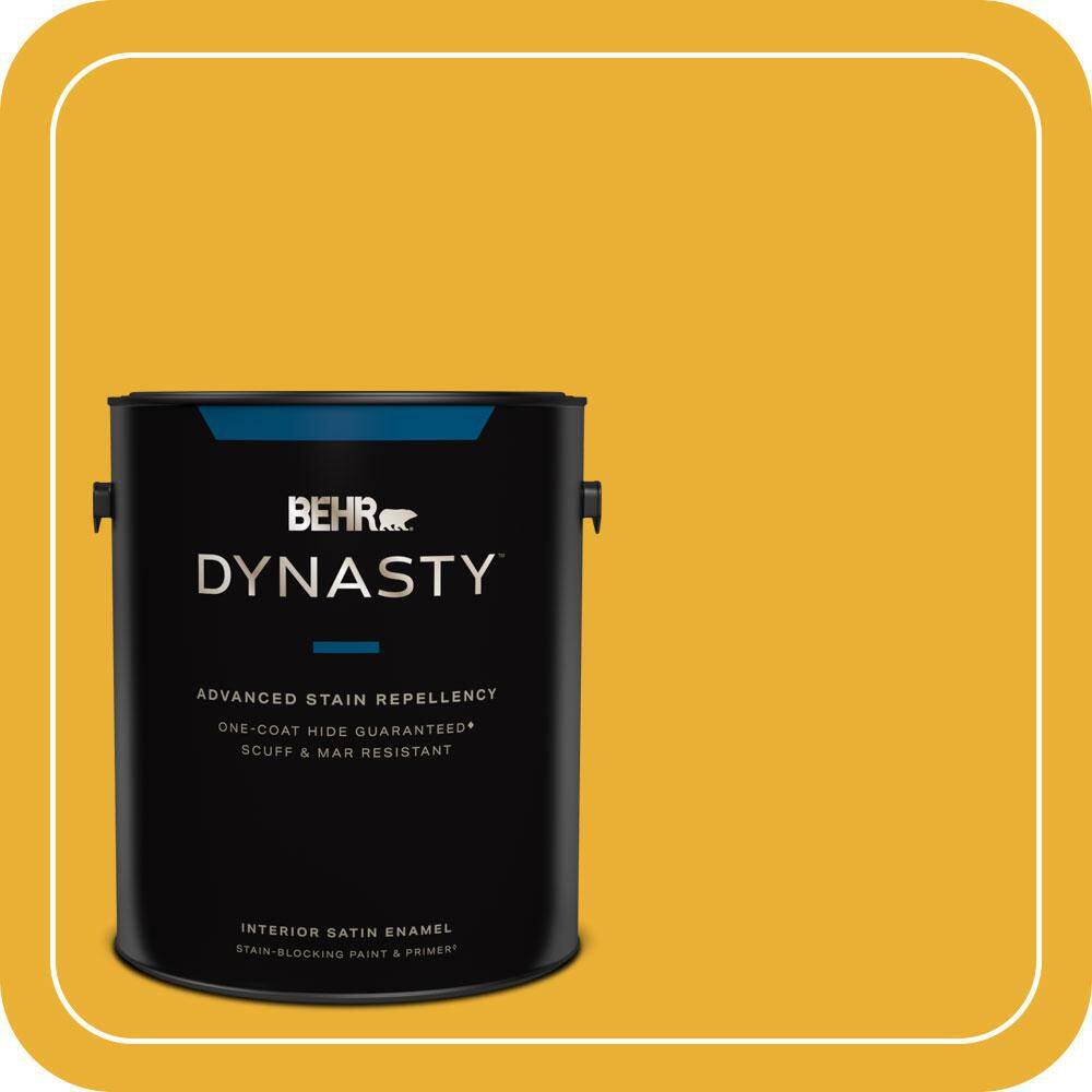 1 gal. #P280-7 Midsummer Gold Satin Enamel Interior Stain-Blocking Paint & Primer price history on PriceWatchPro