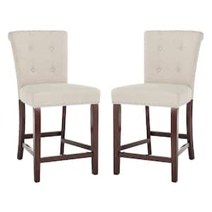 Taylor 40.5 in. Light Gray Wood Counter Stool (Set of 2)