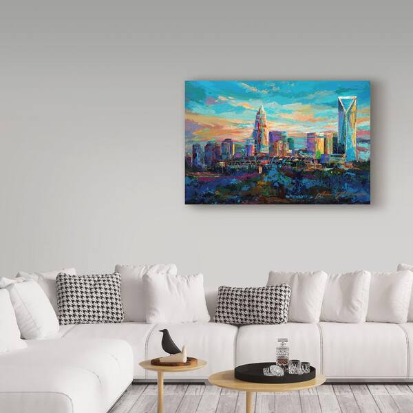 Trademark Fine Art The Queen City Charlotte North Carolina By Jace D Mctier 16 In X 24 In Ali C1624g The Home Depot