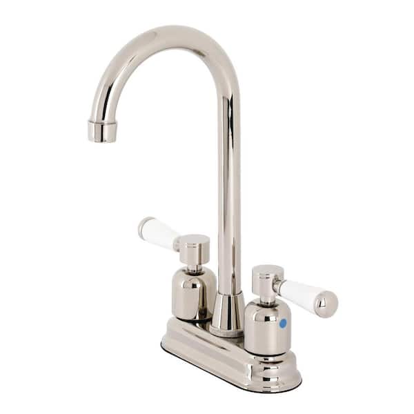 Paris 2-Handle Bar Faucet in Polished Nickel