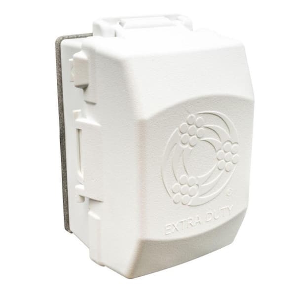 1-Gang Extra Duty White While-In-Use Cover 18-in-1