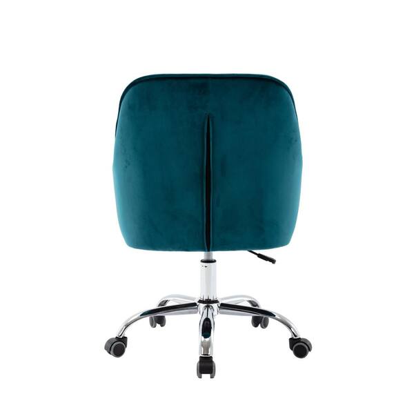 FurnitureR Cian Swivel Seat Modern Velvet Upholstered Task Chair