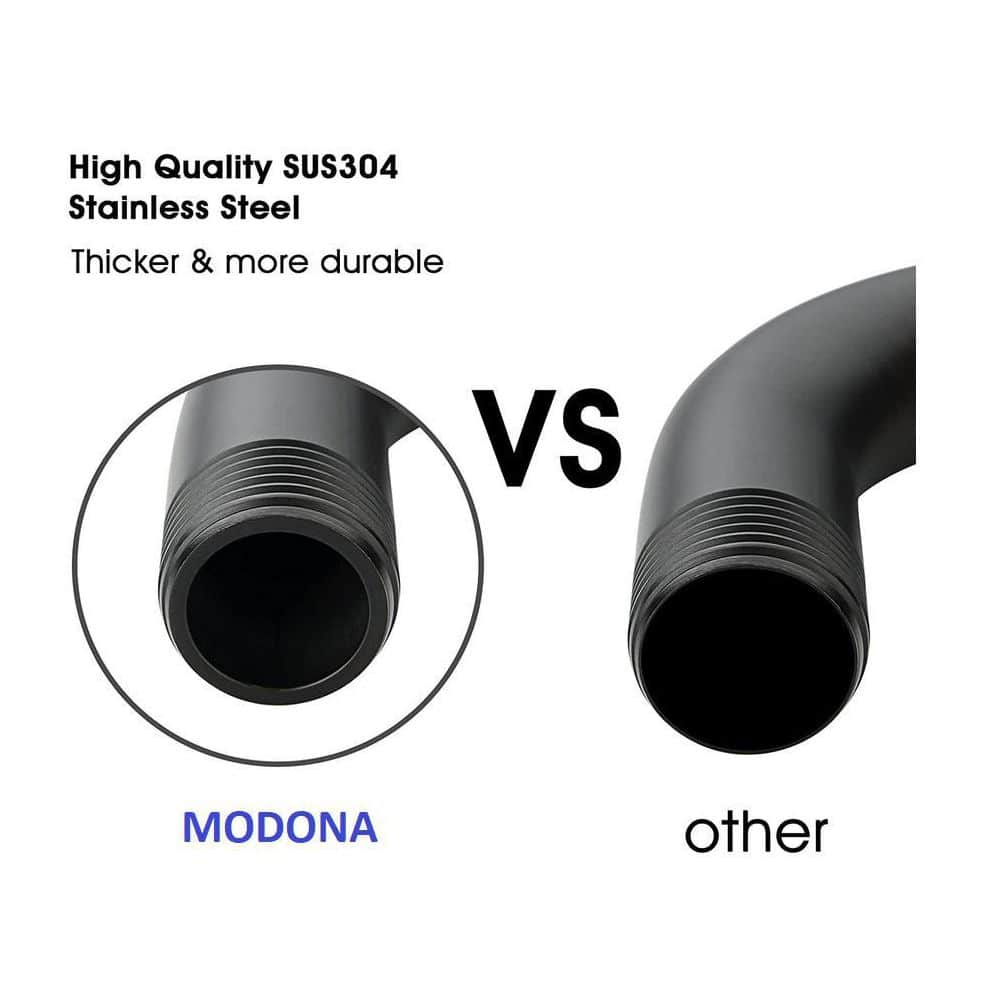 Rubbed Bronze Wall-Mounted Gooseneck Shower Arm
