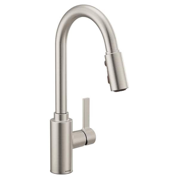 Genta LX Spot Resist Stainless 16 in. H Pull Down Sprayer Kitchen Faucet with 360 Degree Spout Swivel and Power Boost