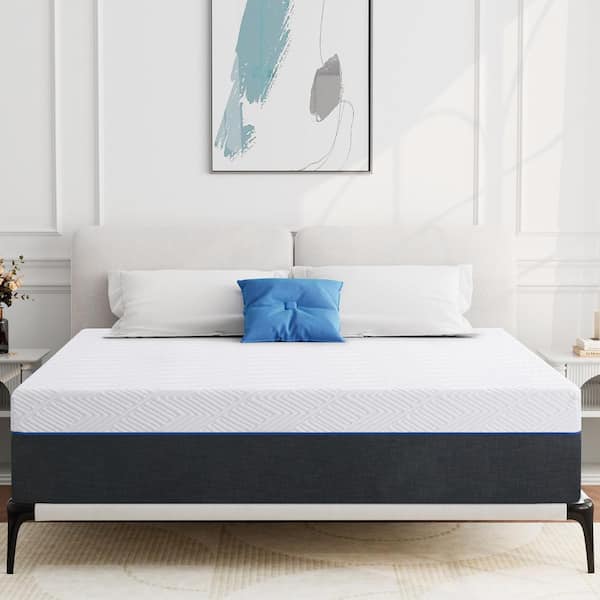 PICCHESS 10 in. Twin Medium Memory Foam Mattress, Cooling and Support