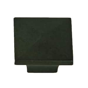 Cairo 1-1/4 in. Antique Black Square Cabinet Knob (10-Pack)