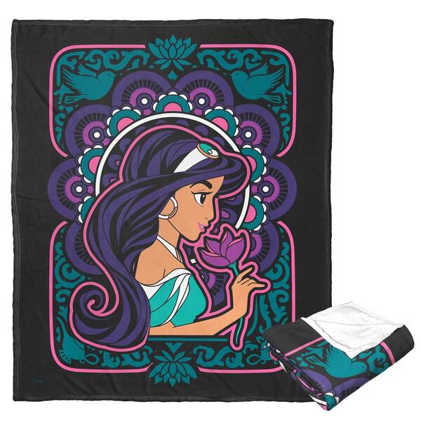 THE NORTHWEST GROUP Disney Princesses Carousel Jasmine Silk Touch MultiColored Throw Blanket
