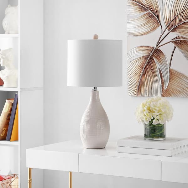 Gremla 25 in. Cream Table Lamp