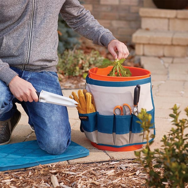 Heavy Duty 5 Gallon Bucket Organizer Gardening DIY Tools Holder with 56 Pockets 