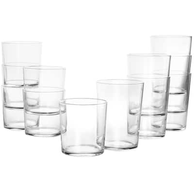 Laurie Gates California Designs Audrey Hill 6-Piece 16 oz. Glass Tumbler  Set in Assorted Colors 985120224M - The Home Depot