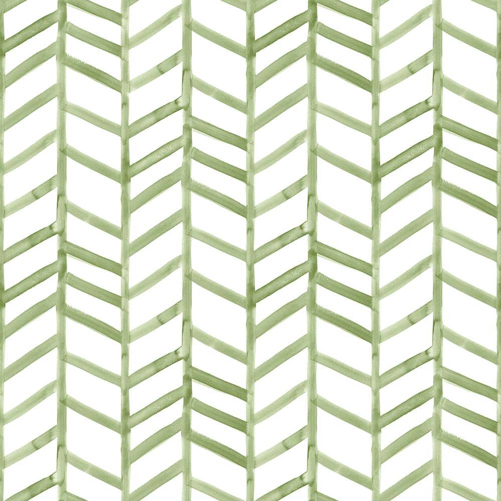 Fletching Green Geometric Fabric Pre-Pasted Matte Strippable Wallpaper price history on PriceWatchPro