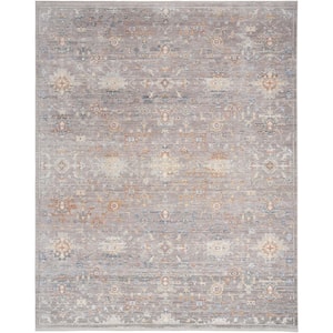 Timeless Classics Grey 5 ft. x 8 ft. Medallion Traditional Area Rug