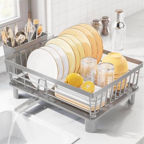 thumbnail image 2 of Collapsible Small Dish Drying Rack - 304 Stainless Steel Space Saving Drainer For 1-3 People 2 of 10