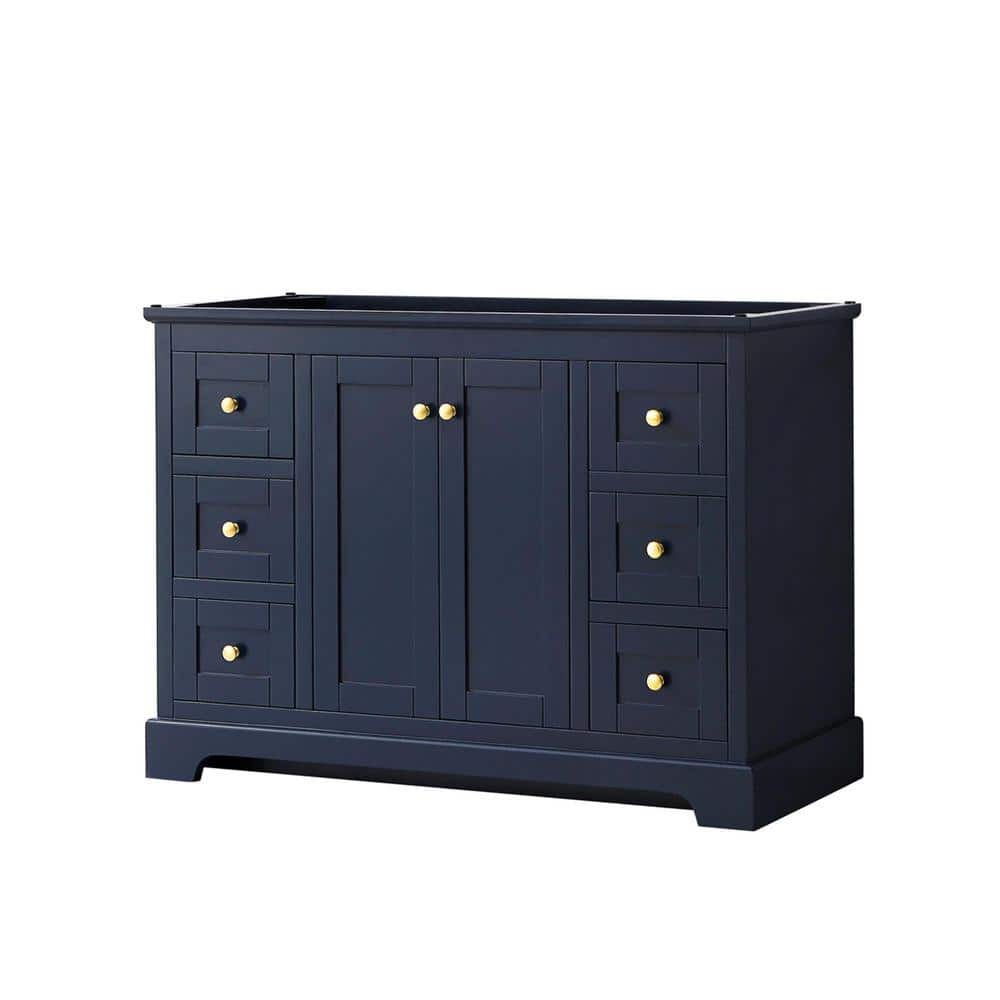 Avery 47.25 in. W x 21.75 in. D Bathroom Vanity Cabinet Only in Dark Blue price history on PriceWatchPro