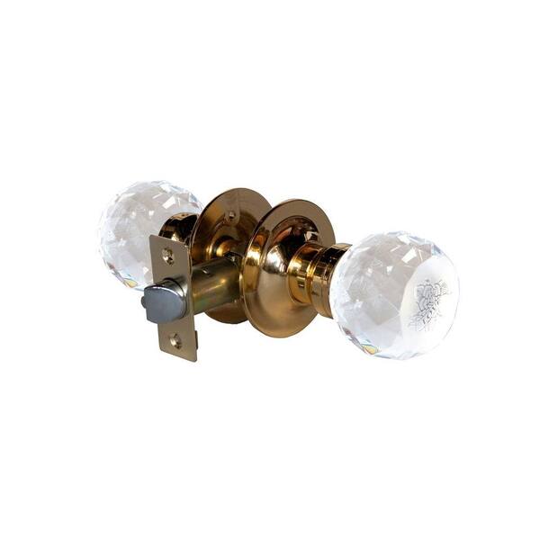 Krystal Touch of NY Love Rose Crystal Brass Passive Door Knob with LED Mixing Lighting Touch Activated