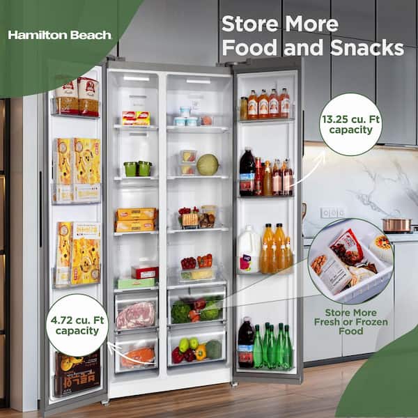 Hamilton Beach 20.6 cu. ft. Countertop Depth Side-by-Side