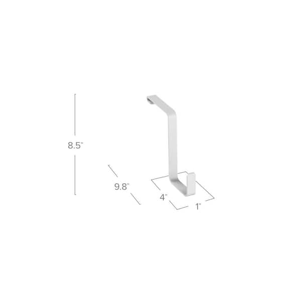 VersaRac White 4-Piece Overhead Garage Storage Accessory Kit Hooks (4 in. W x 8.5 in. H x 14 in. D)