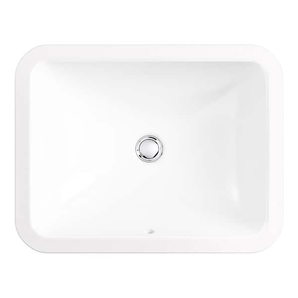 Kohler Caxton Rectangle Undermount, Rectangular Undermount Bathroom Sink Sizes