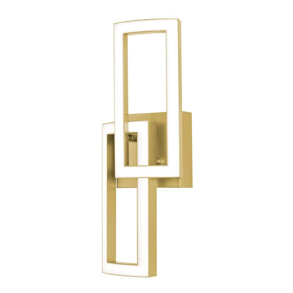 Sia 2-Light Gold, White Wall Sconce with Acrylic Shade price history on PriceWatchPro