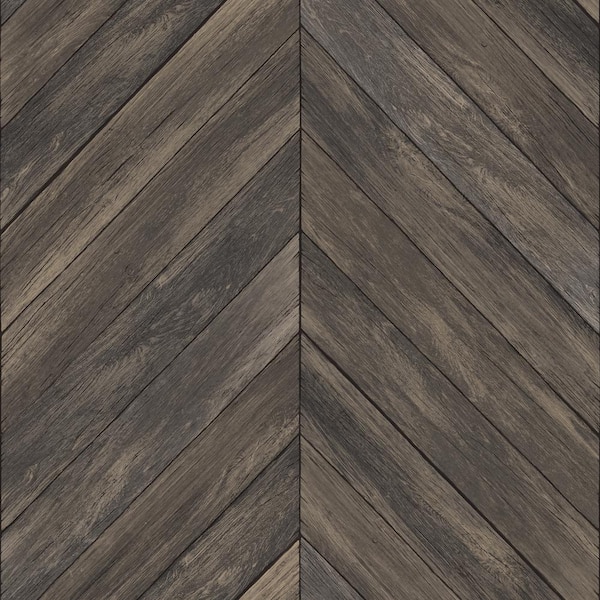 InHome Wildwood Walnut Brown Wallpaper Sample