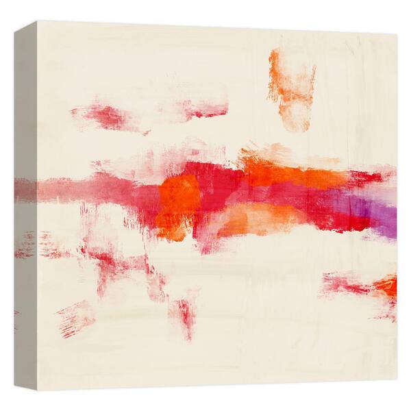 PTM Images Red Mist'' Canvas Abstract Wall Art 15 in. x 15 in.