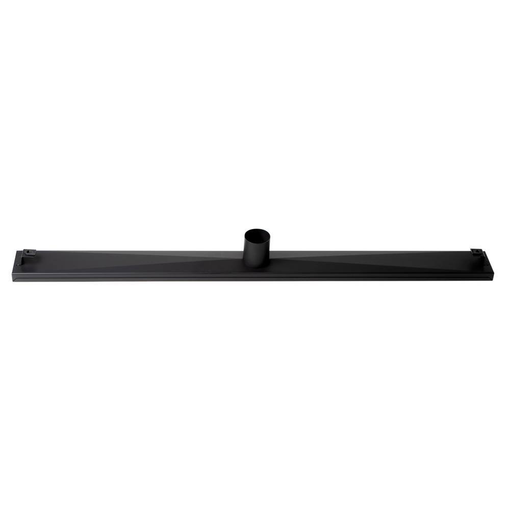 36'' Black Matte Stainless Steel Linear Shower Drain