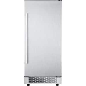 Library Series 32 lb. Built-In/Freestanding Ice Maker in Stainless Steel
