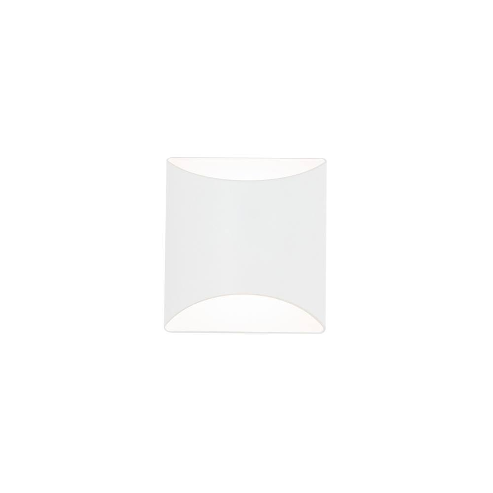 White Dimmable Direct Wired LED Wall Sconce