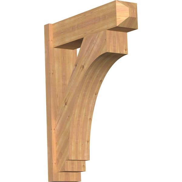 Ekena Millwork 8 in. x 36 in. x 28 in. Imperial Craftsman Smooth Western Red Cedar Outlooker