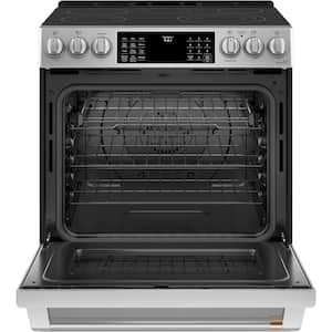 30 in. 5 Burner Element Smart Slide-In Electric Range in Stainless Steel with True Convection, Air Fry