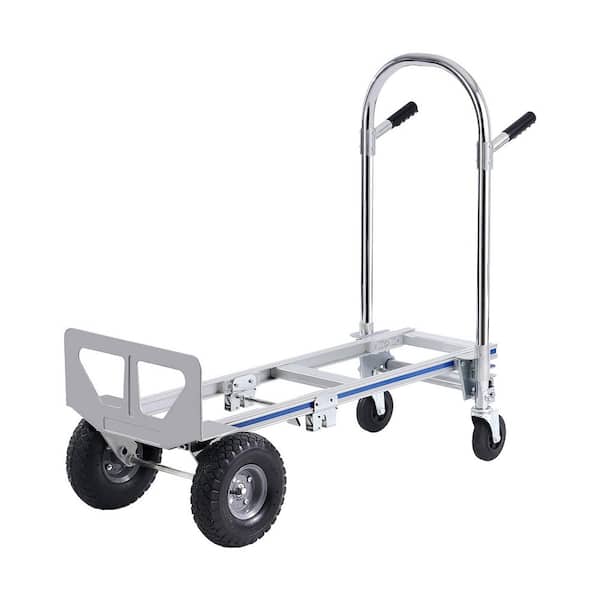 2 in 1 800 lbs. Aluminum Hand Truck Heavy-Duty Industrial Convertible Folding Hand Truck and Dolly Load Capacity