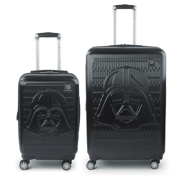 Star Wars Darth Vader Embossed 29 in. and 21 in. 2-Piece Black Luggage Set