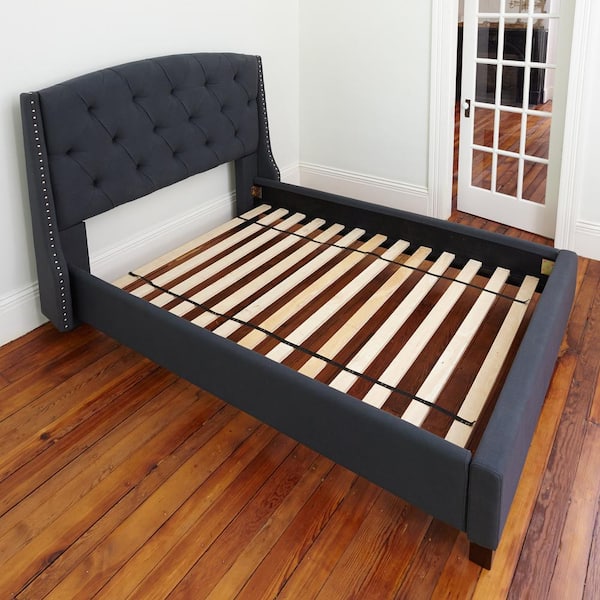 Solid Wood Queen Bed Support Slats, Heavy Duty Slat Bed Frame Queen