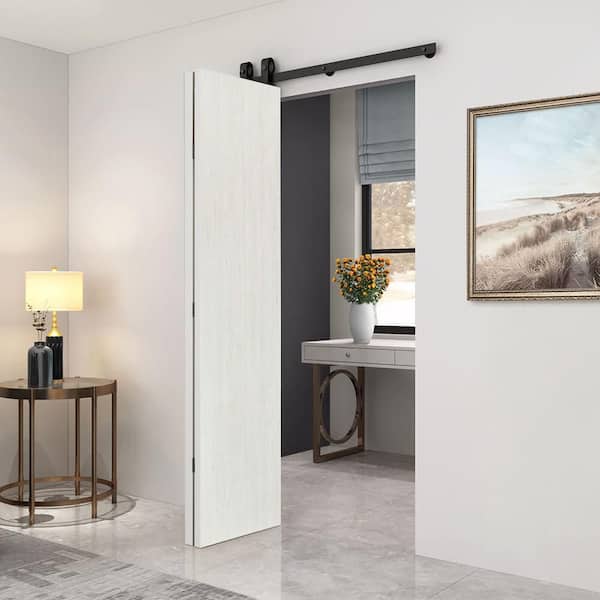 CALHOME 36 in. x 90 in. Hollow Core White Composite Texture Bi