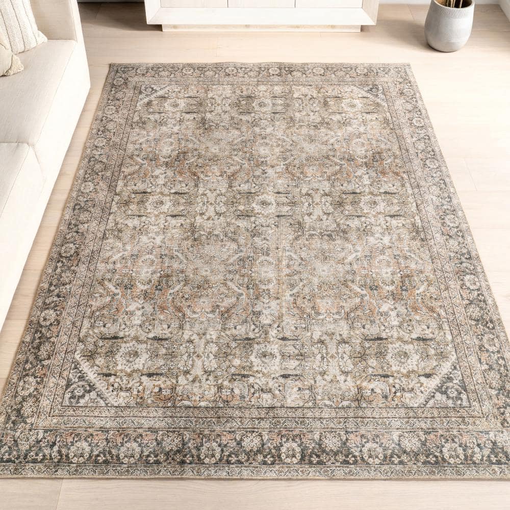 Hillstone Dark Beige 7 ft. 10 in. x 10 ft. Traditional Vintage Medallion Area Rug price history on PriceWatchPro